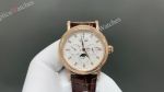 Patek Philippe Complications YG/RG Engraved Bezel White/Champagne Face CH29-535 Movement Watch 42mm 